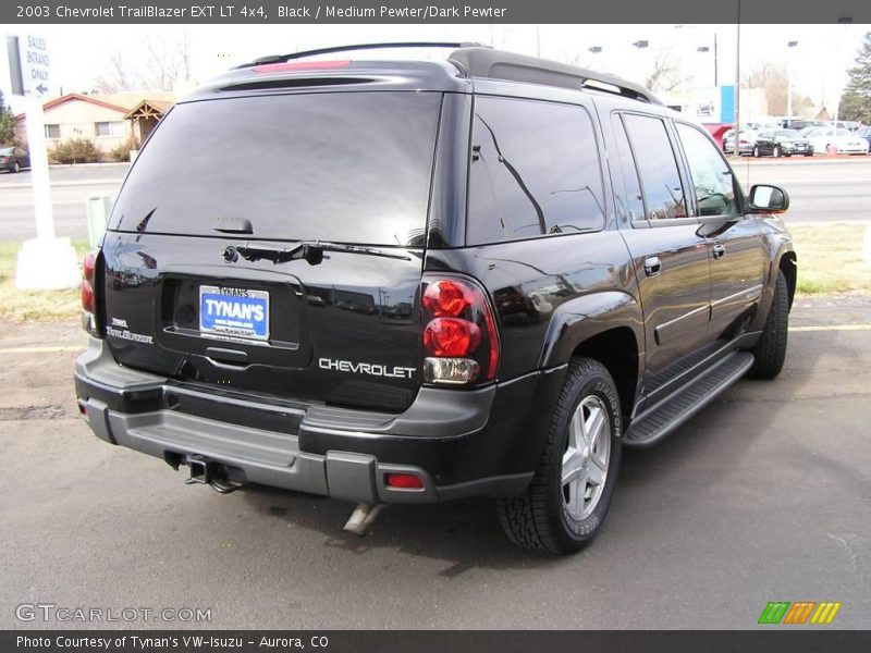 Black / Medium Pewter/Dark Pewter 2003 Chevrolet TrailBlazer EXT LT 4x4