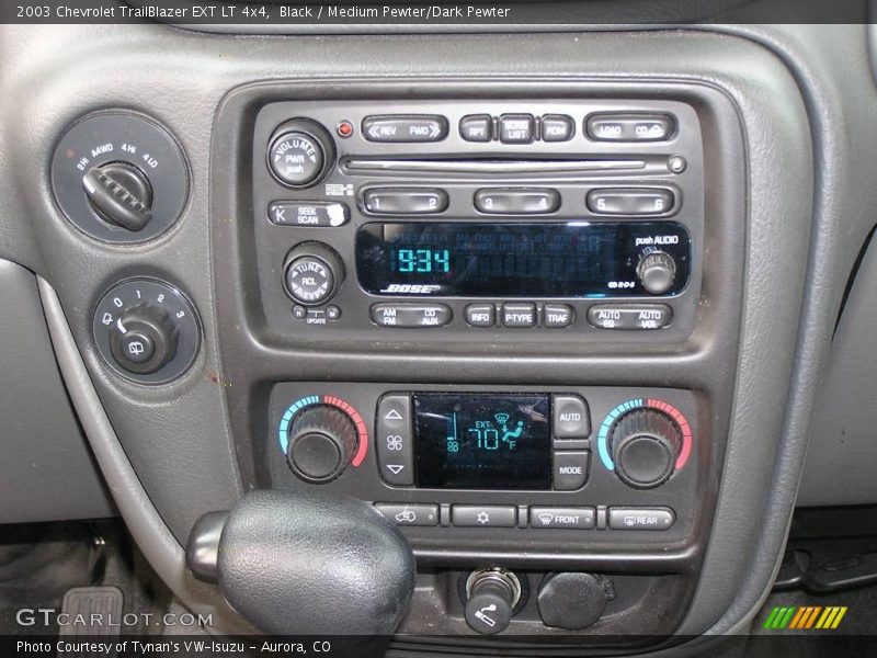 Black / Medium Pewter/Dark Pewter 2003 Chevrolet TrailBlazer EXT LT 4x4