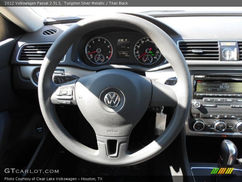Tungsten Silver Metallic / Titan Black 2012 Volkswagen Passat 2.5L S