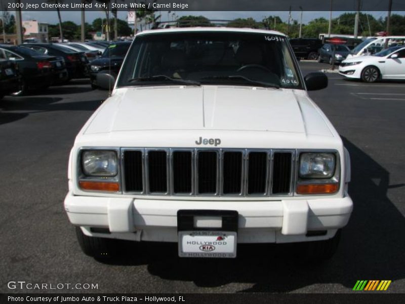 Stone White / Camel Beige 2000 Jeep Cherokee Limited 4x4