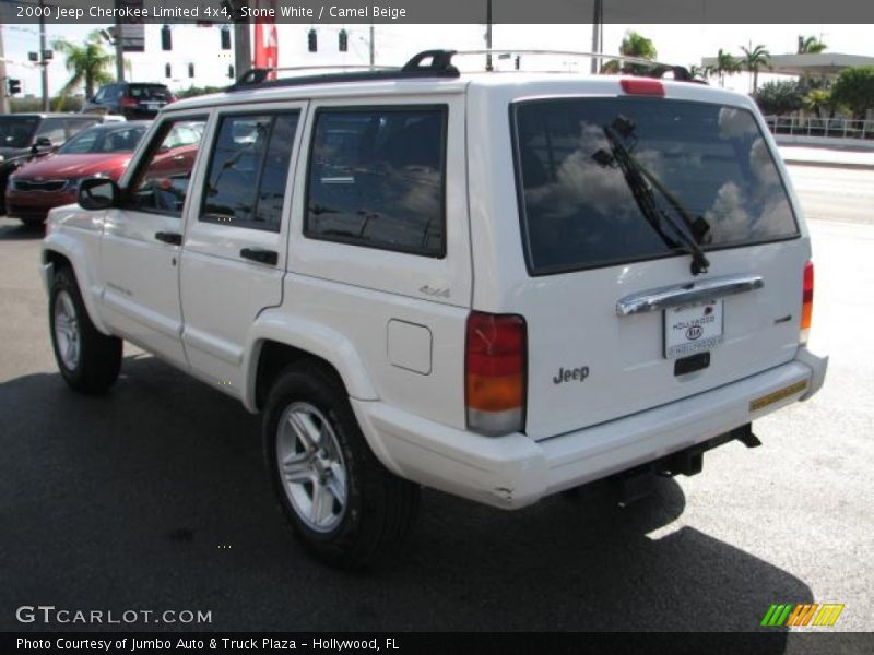 Stone White / Camel Beige 2000 Jeep Cherokee Limited 4x4