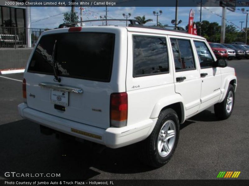 Stone White / Camel Beige 2000 Jeep Cherokee Limited 4x4