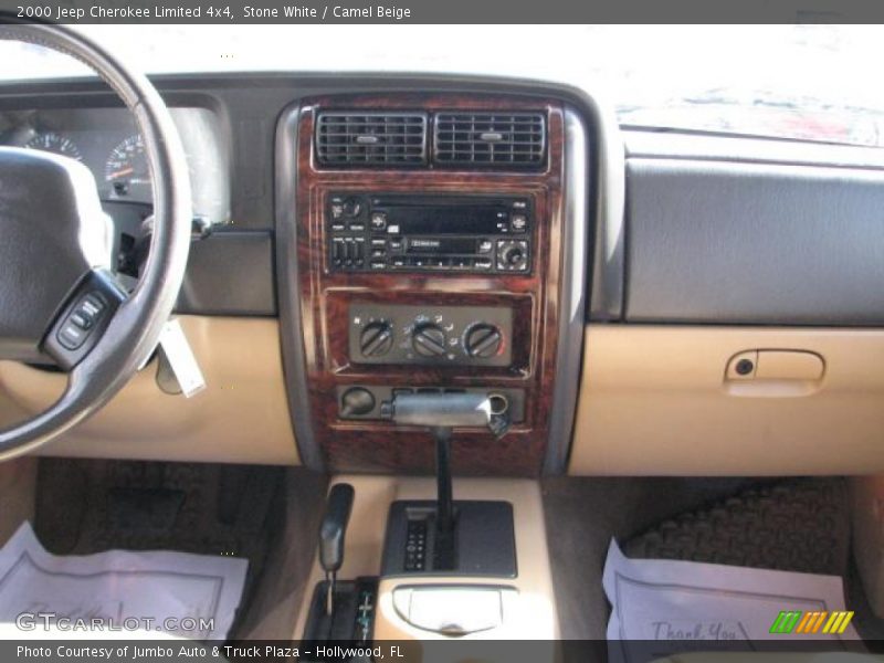 Stone White / Camel Beige 2000 Jeep Cherokee Limited 4x4