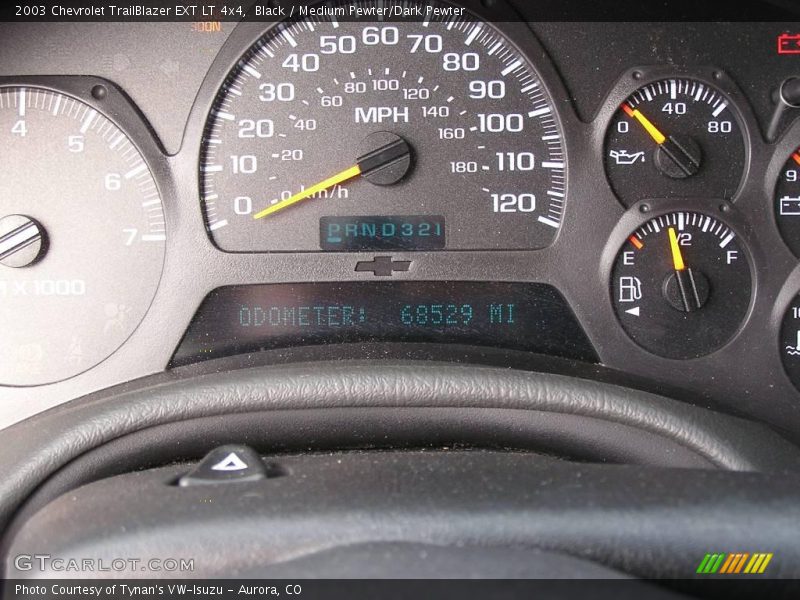 Black / Medium Pewter/Dark Pewter 2003 Chevrolet TrailBlazer EXT LT 4x4