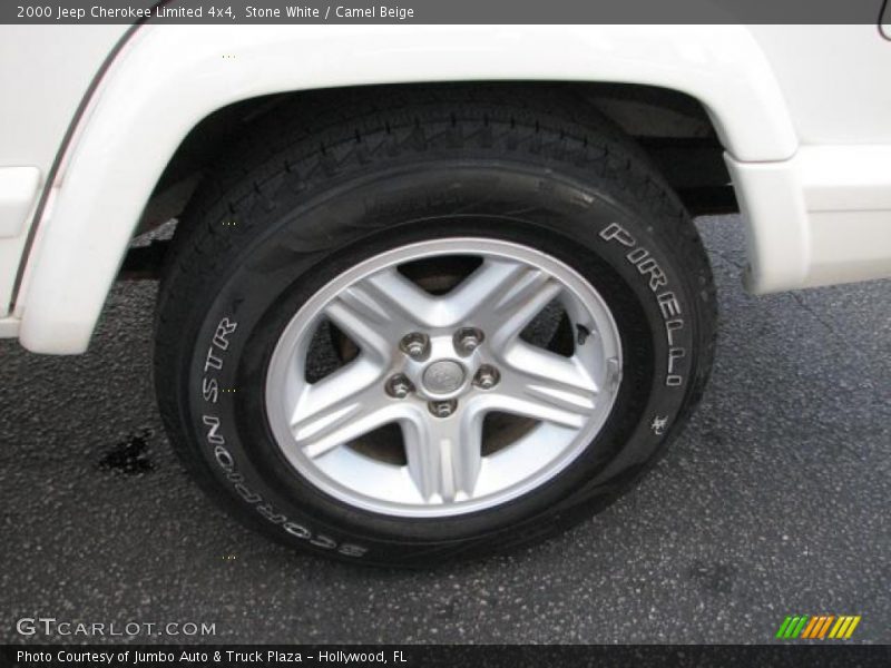 Stone White / Camel Beige 2000 Jeep Cherokee Limited 4x4