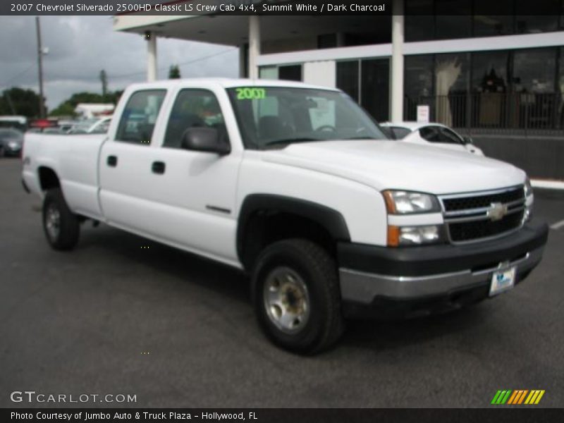 Summit White / Dark Charcoal 2007 Chevrolet Silverado 2500HD Classic LS Crew Cab 4x4