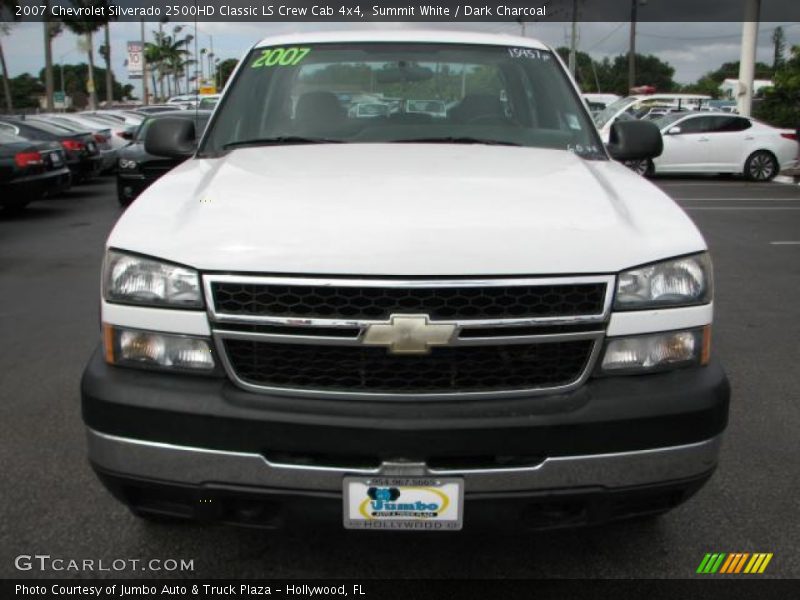 Summit White / Dark Charcoal 2007 Chevrolet Silverado 2500HD Classic LS Crew Cab 4x4