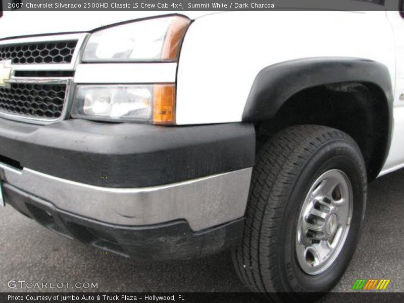 Summit White / Dark Charcoal 2007 Chevrolet Silverado 2500HD Classic LS Crew Cab 4x4