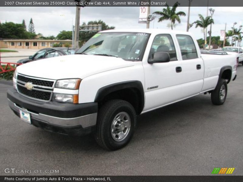 Summit White / Dark Charcoal 2007 Chevrolet Silverado 2500HD Classic LS Crew Cab 4x4