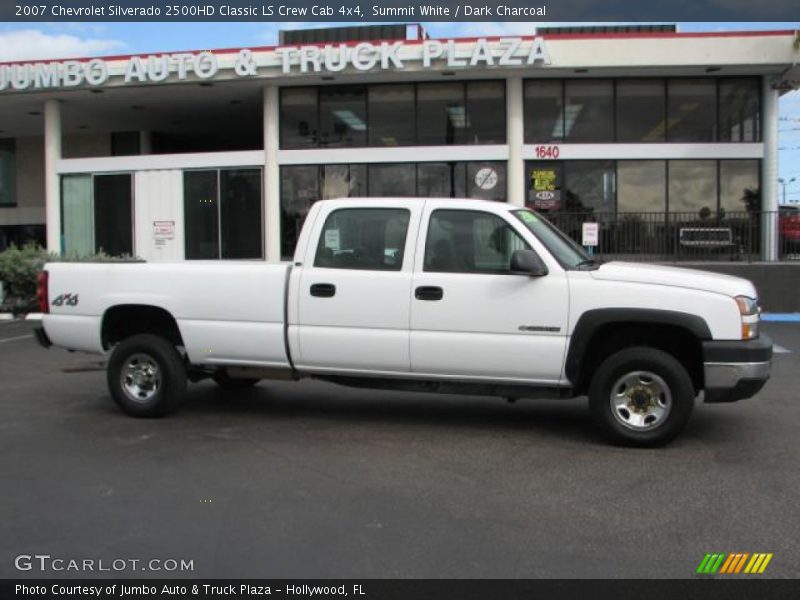 Summit White / Dark Charcoal 2007 Chevrolet Silverado 2500HD Classic LS Crew Cab 4x4