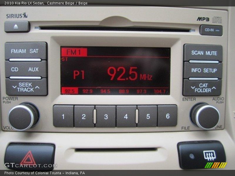 Cashmere Beige / Beige 2010 Kia Rio LX Sedan