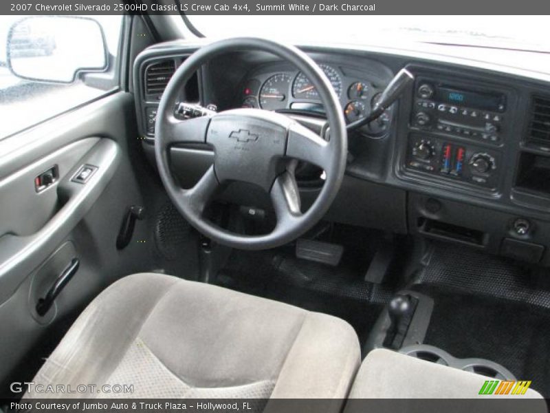 Summit White / Dark Charcoal 2007 Chevrolet Silverado 2500HD Classic LS Crew Cab 4x4