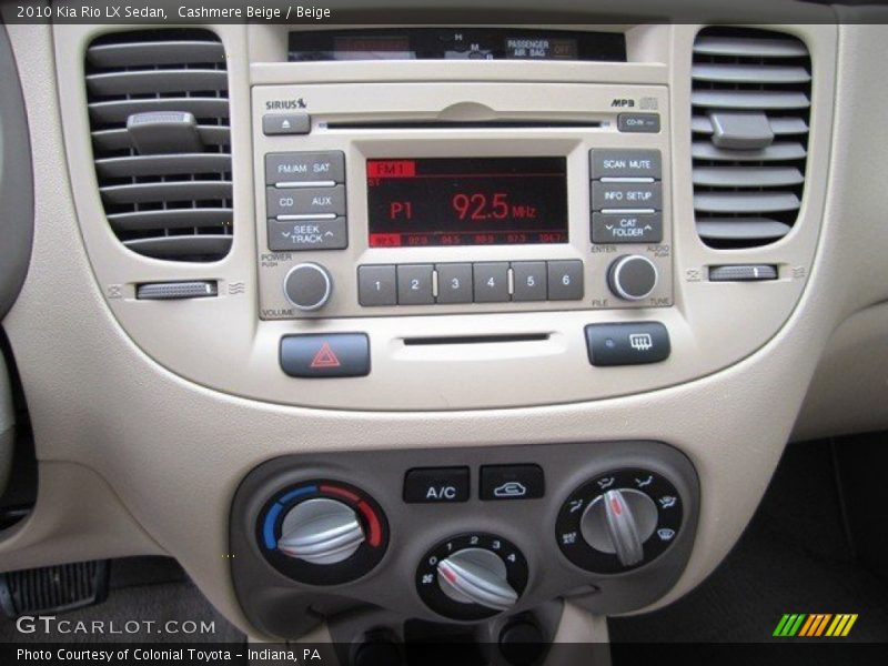 Cashmere Beige / Beige 2010 Kia Rio LX Sedan