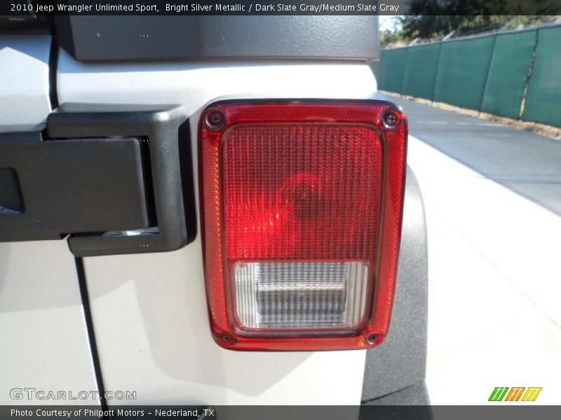 Bright Silver Metallic / Dark Slate Gray/Medium Slate Gray 2010 Jeep Wrangler Unlimited Sport