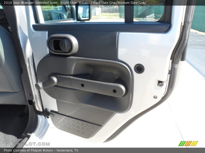 Bright Silver Metallic / Dark Slate Gray/Medium Slate Gray 2010 Jeep Wrangler Unlimited Sport
