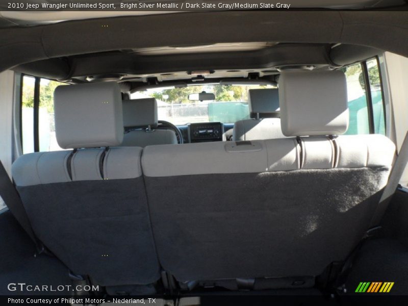 Bright Silver Metallic / Dark Slate Gray/Medium Slate Gray 2010 Jeep Wrangler Unlimited Sport