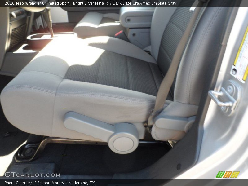 Bright Silver Metallic / Dark Slate Gray/Medium Slate Gray 2010 Jeep Wrangler Unlimited Sport