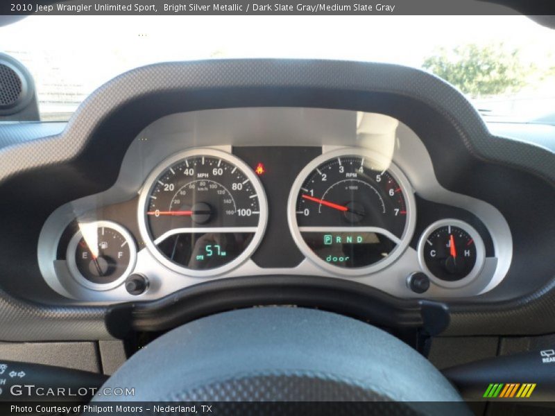  2010 Wrangler Unlimited Sport Sport Gauges