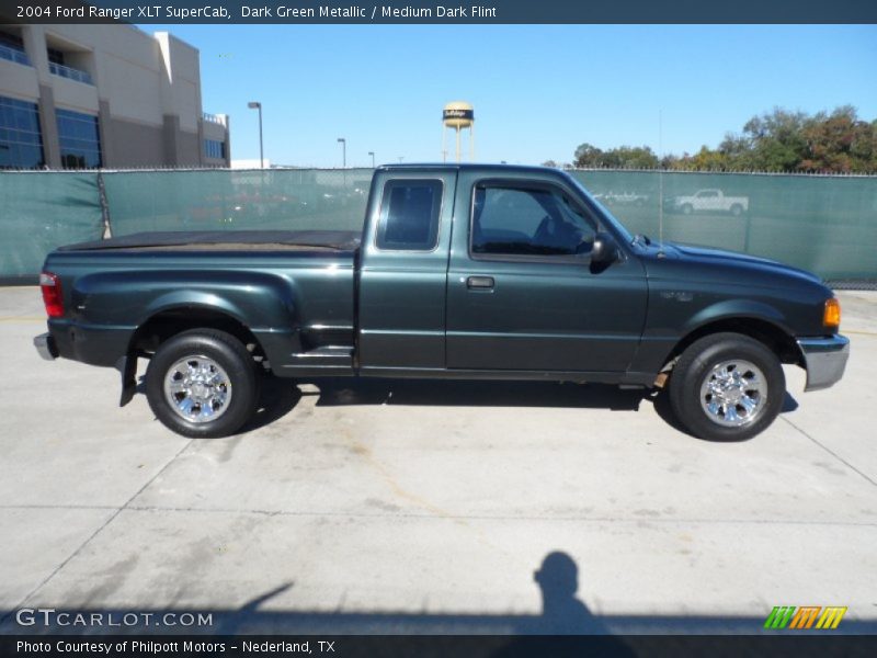 Dark Green Metallic / Medium Dark Flint 2004 Ford Ranger XLT SuperCab