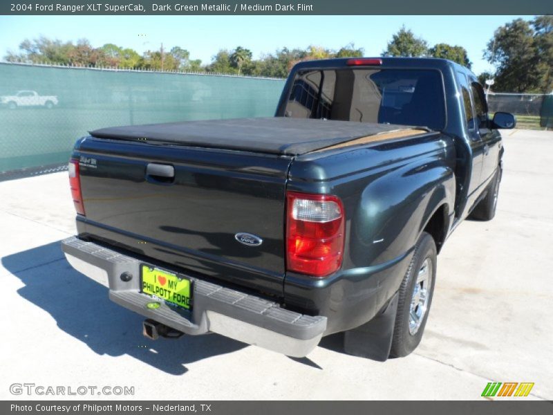 Dark Green Metallic / Medium Dark Flint 2004 Ford Ranger XLT SuperCab