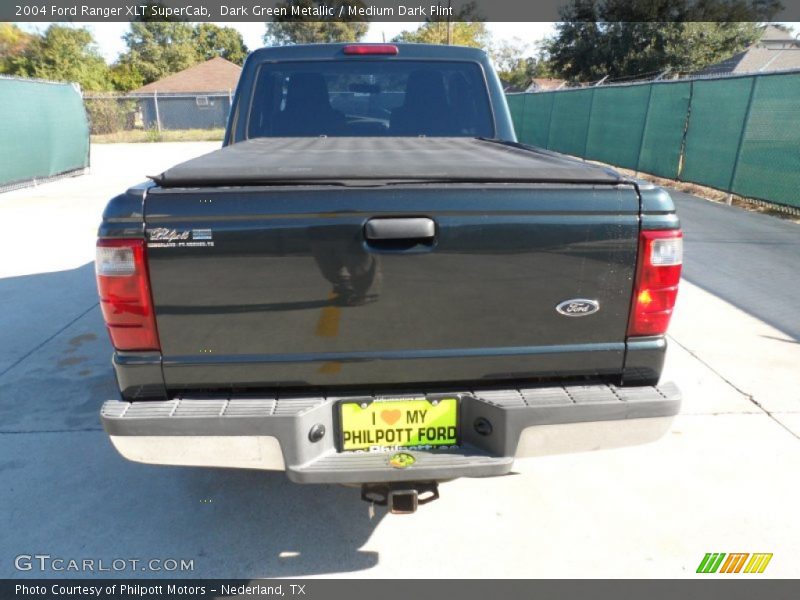 Dark Green Metallic / Medium Dark Flint 2004 Ford Ranger XLT SuperCab