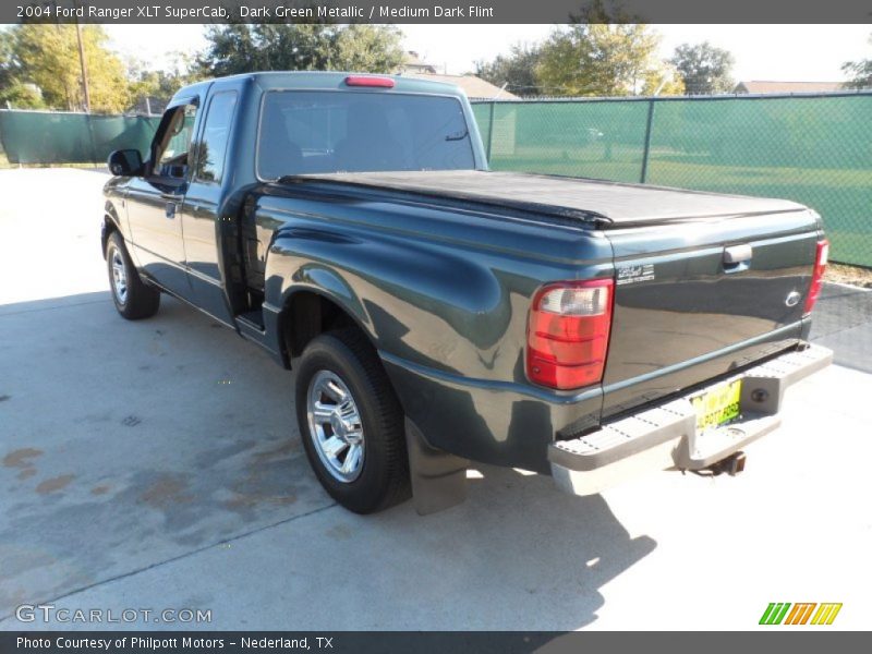 Dark Green Metallic / Medium Dark Flint 2004 Ford Ranger XLT SuperCab