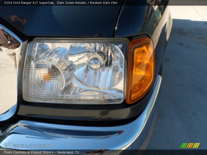 Dark Green Metallic / Medium Dark Flint 2004 Ford Ranger XLT SuperCab