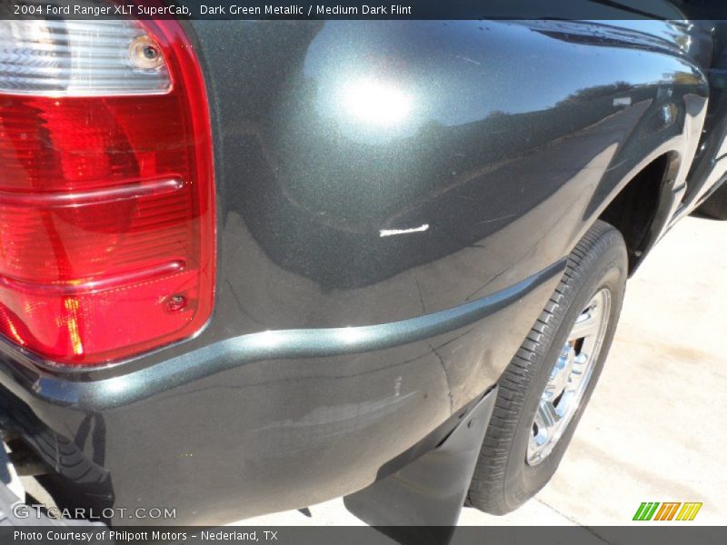 Dark Green Metallic / Medium Dark Flint 2004 Ford Ranger XLT SuperCab