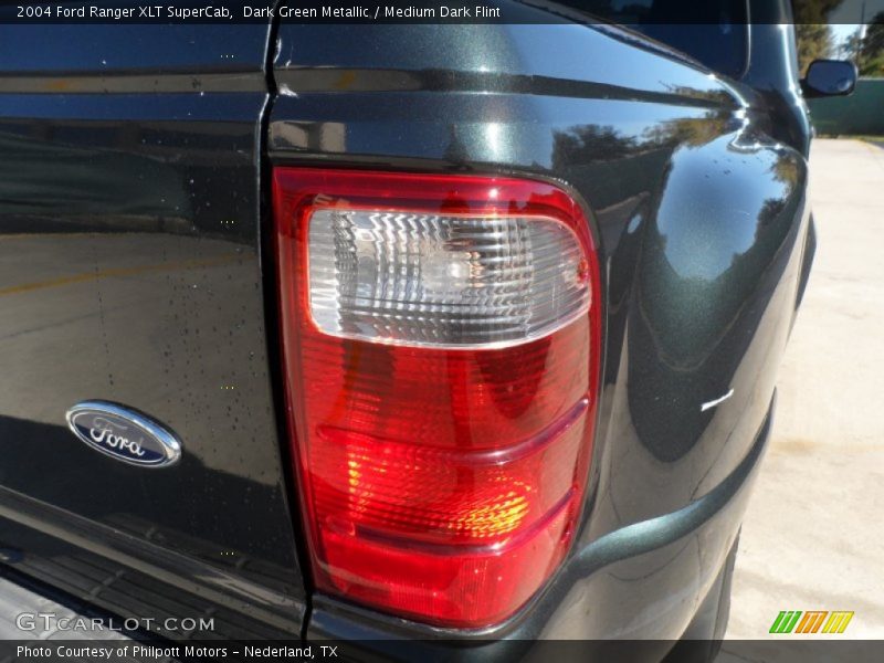 Dark Green Metallic / Medium Dark Flint 2004 Ford Ranger XLT SuperCab