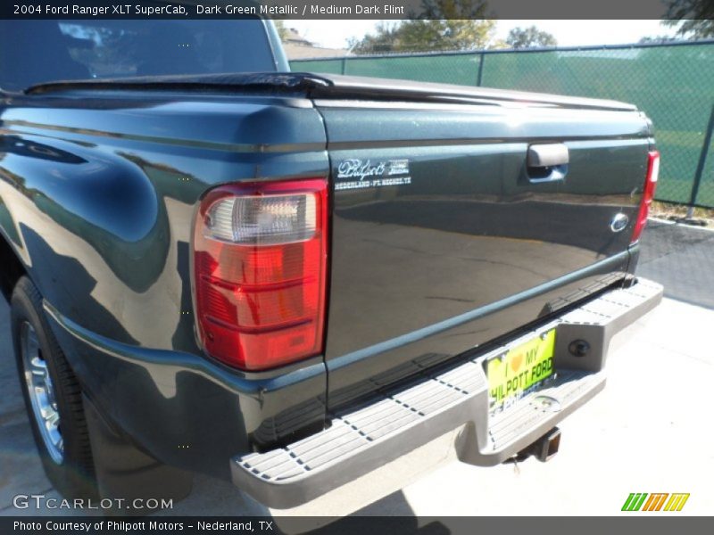 Dark Green Metallic / Medium Dark Flint 2004 Ford Ranger XLT SuperCab