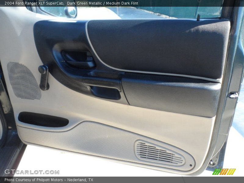 Dark Green Metallic / Medium Dark Flint 2004 Ford Ranger XLT SuperCab