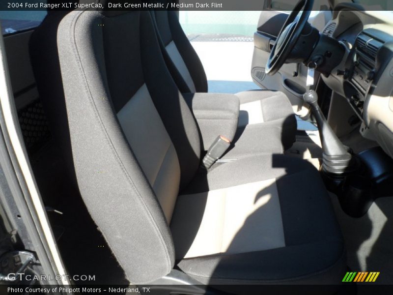 Dark Green Metallic / Medium Dark Flint 2004 Ford Ranger XLT SuperCab