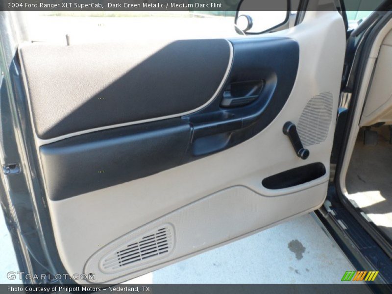 Dark Green Metallic / Medium Dark Flint 2004 Ford Ranger XLT SuperCab
