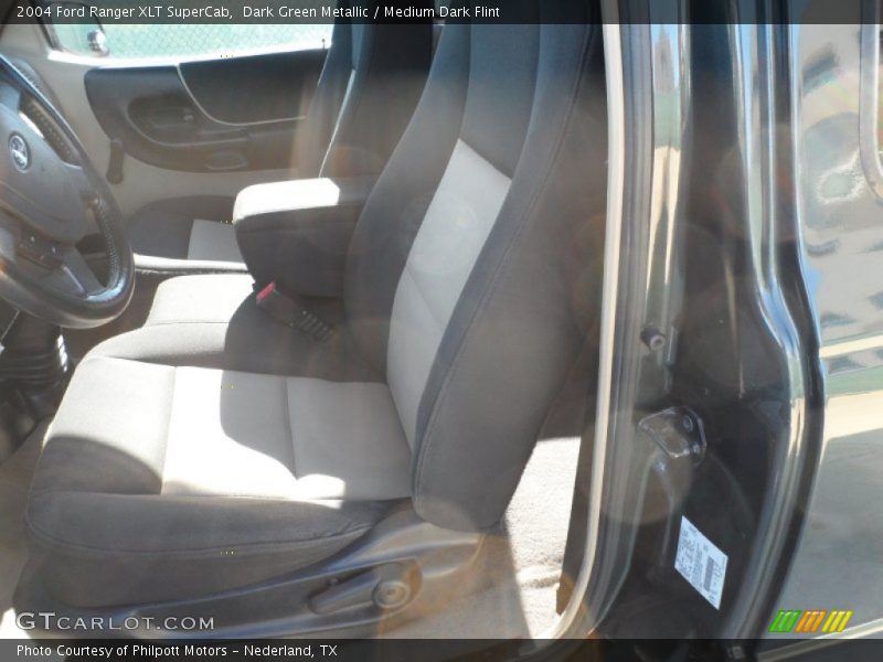 Dark Green Metallic / Medium Dark Flint 2004 Ford Ranger XLT SuperCab