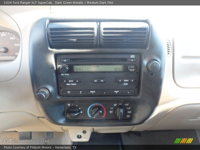 Dark Green Metallic / Medium Dark Flint 2004 Ford Ranger XLT SuperCab