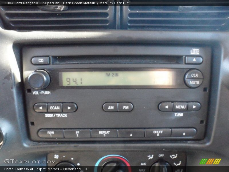 Dark Green Metallic / Medium Dark Flint 2004 Ford Ranger XLT SuperCab