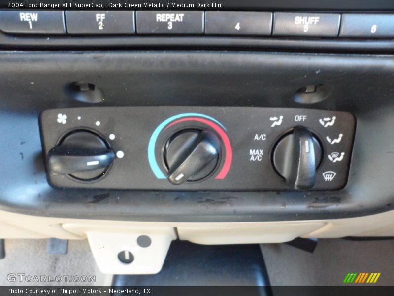 Dark Green Metallic / Medium Dark Flint 2004 Ford Ranger XLT SuperCab