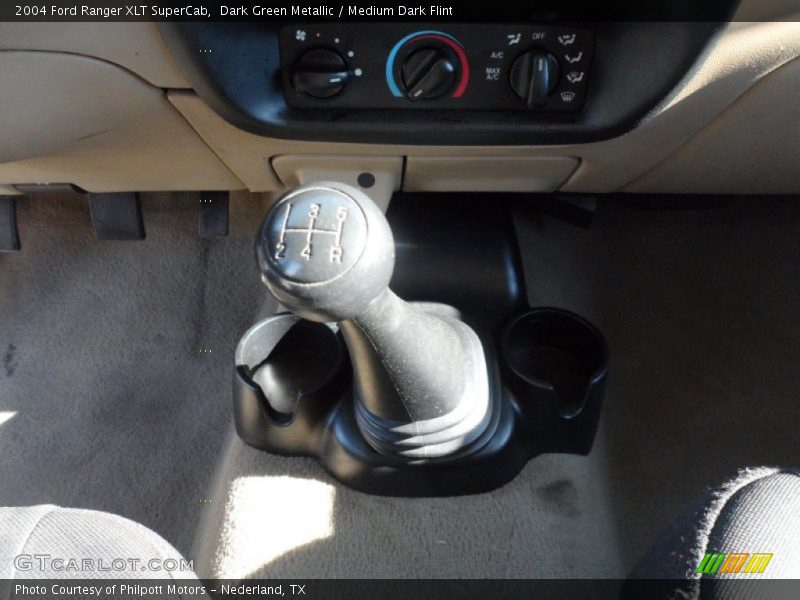 Dark Green Metallic / Medium Dark Flint 2004 Ford Ranger XLT SuperCab