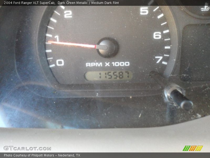 Dark Green Metallic / Medium Dark Flint 2004 Ford Ranger XLT SuperCab