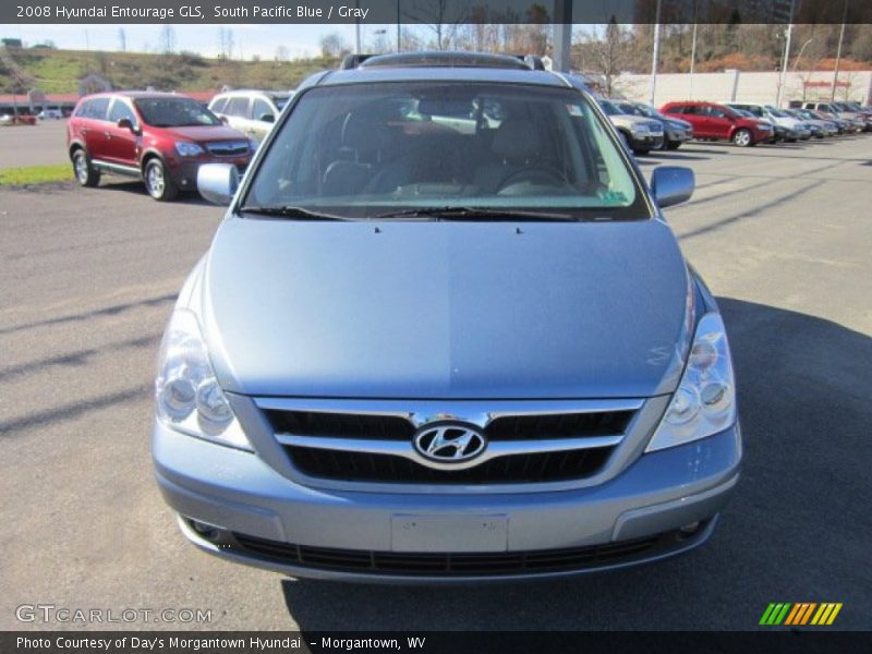 South Pacific Blue / Gray 2008 Hyundai Entourage GLS