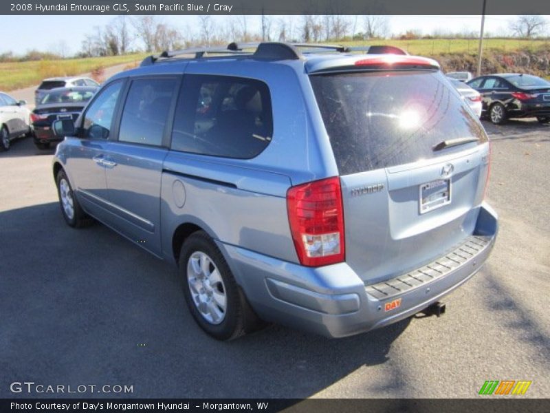 South Pacific Blue / Gray 2008 Hyundai Entourage GLS