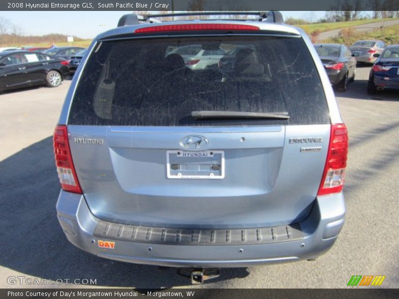 South Pacific Blue / Gray 2008 Hyundai Entourage GLS