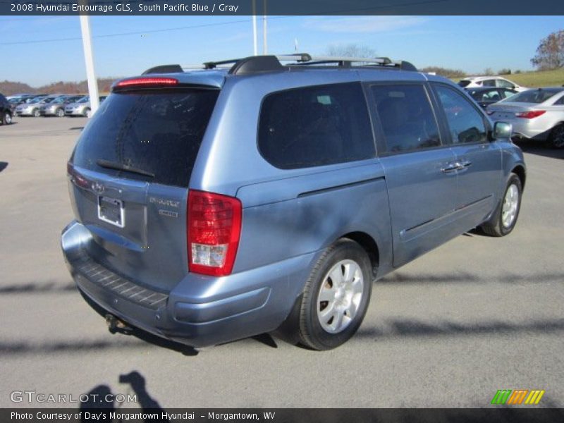 South Pacific Blue / Gray 2008 Hyundai Entourage GLS