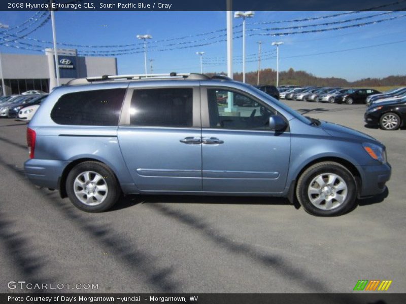 South Pacific Blue / Gray 2008 Hyundai Entourage GLS