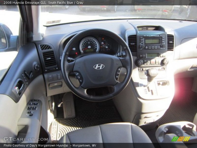 South Pacific Blue / Gray 2008 Hyundai Entourage GLS