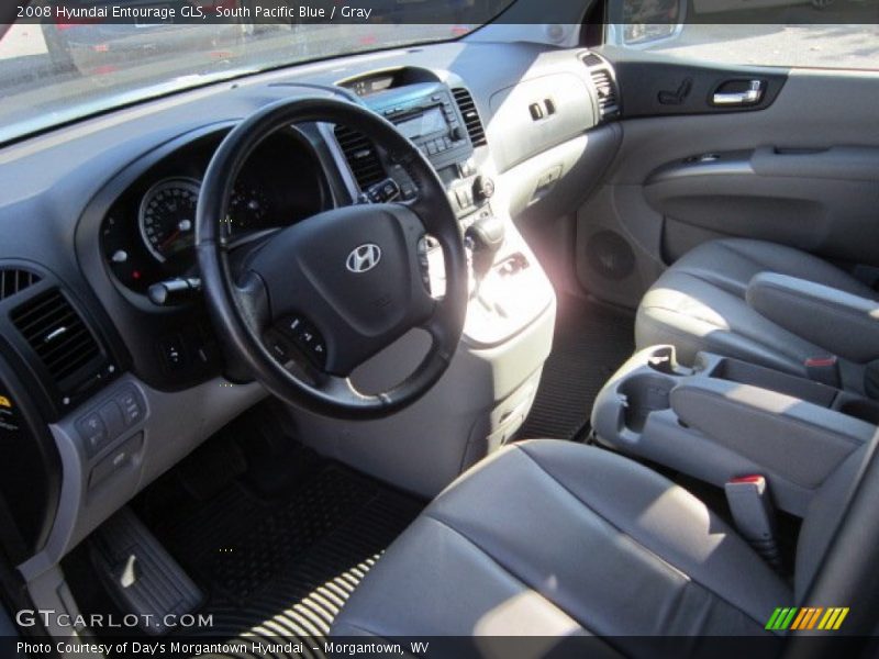 South Pacific Blue / Gray 2008 Hyundai Entourage GLS