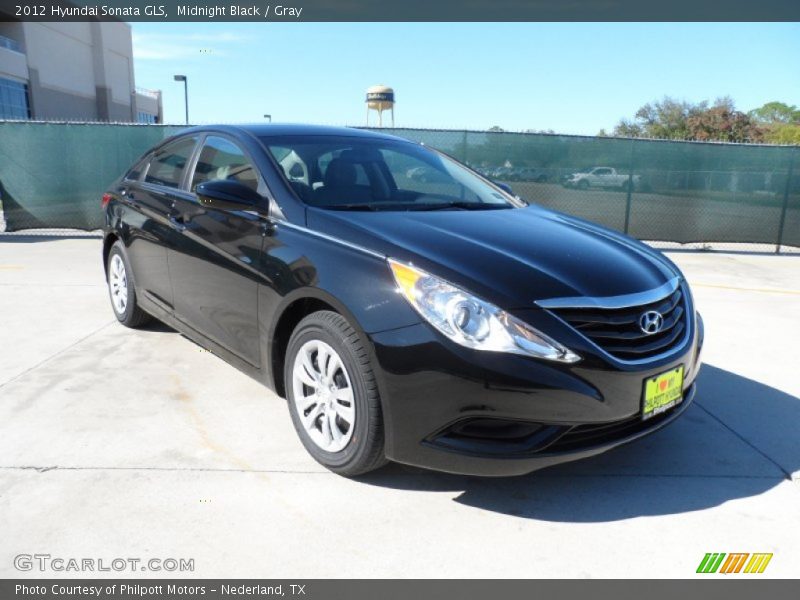 Midnight Black / Gray 2012 Hyundai Sonata GLS
