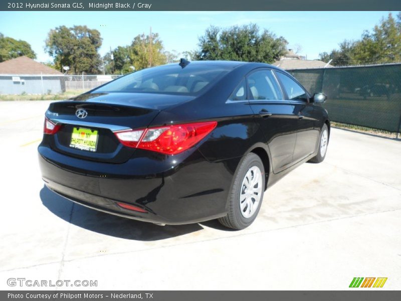 Midnight Black / Gray 2012 Hyundai Sonata GLS