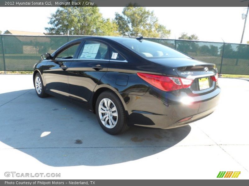 Midnight Black / Gray 2012 Hyundai Sonata GLS