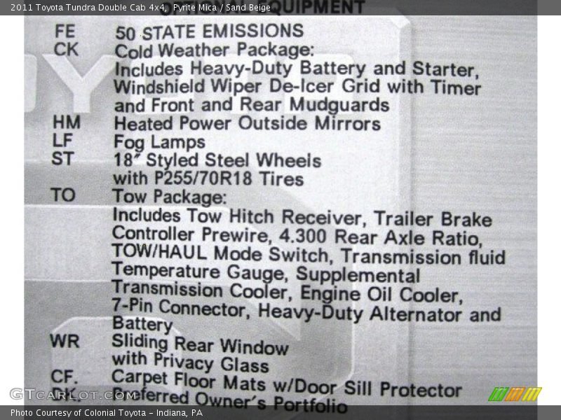 Pyrite Mica / Sand Beige 2011 Toyota Tundra Double Cab 4x4